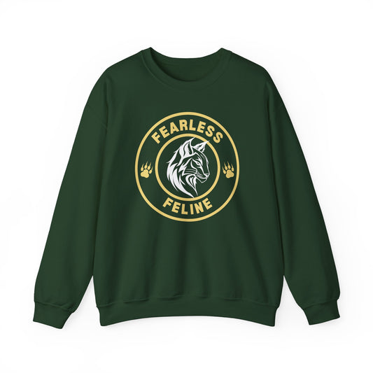 Fearless Feline Heavy Blend™ Crewneck Sweatshirt