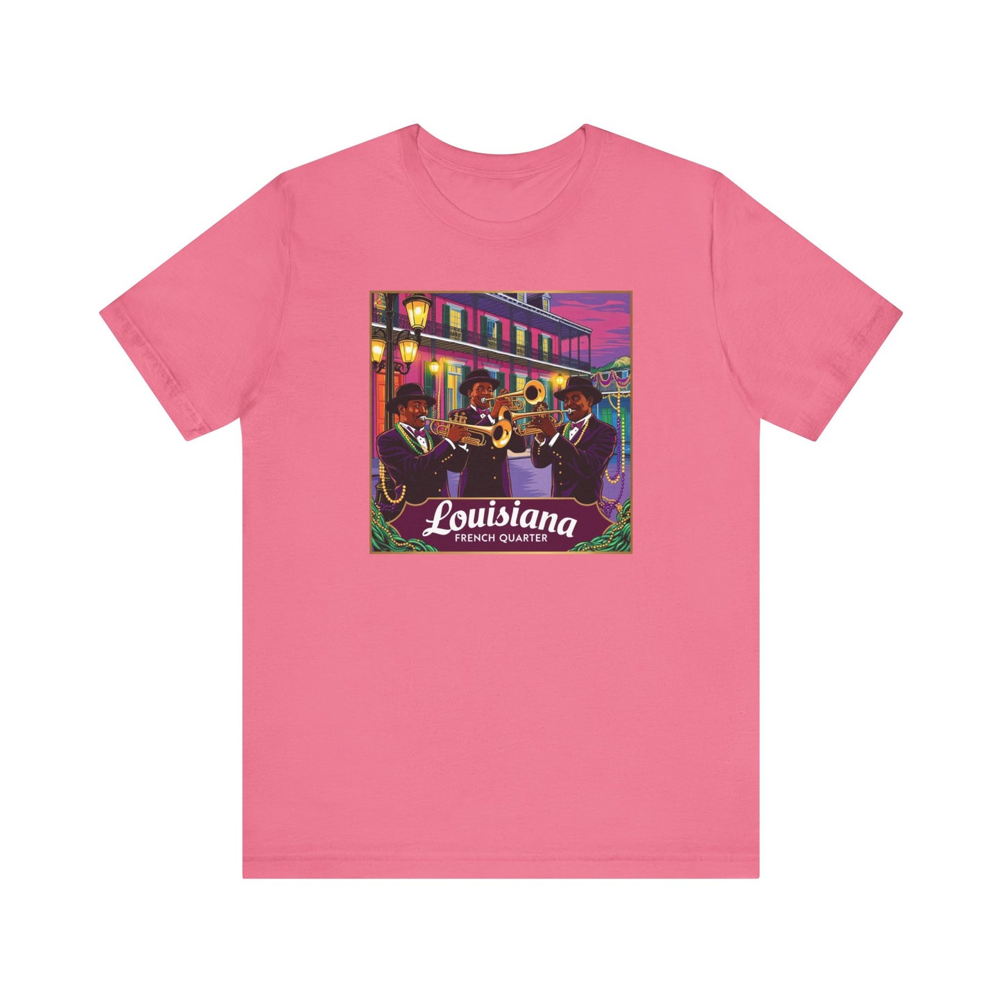 Louisiana French Quarter Graphic Tee for Music Lovers