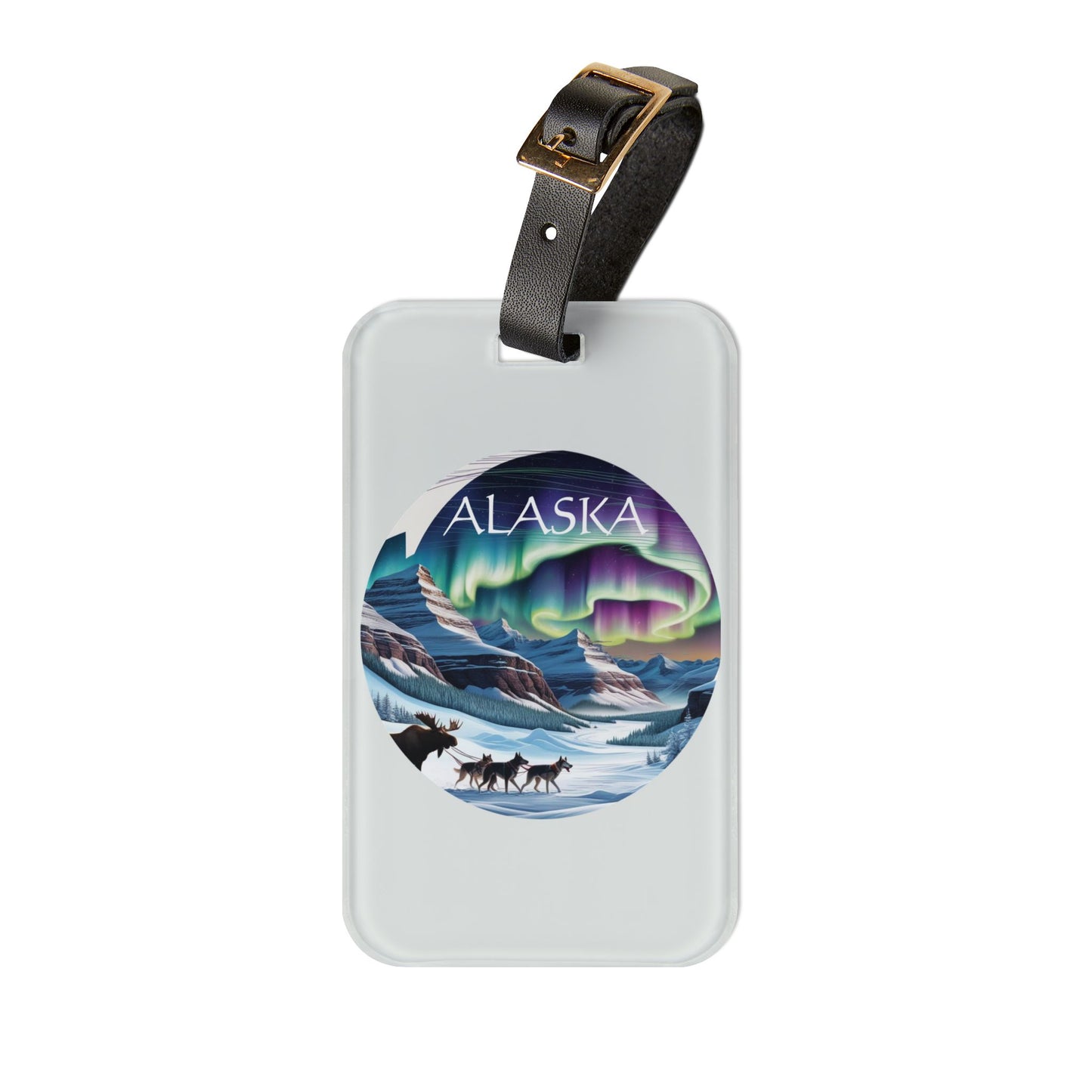 Alaska Aurora Borealis Luggage Tag - Travel ID Tag with Scenic Design