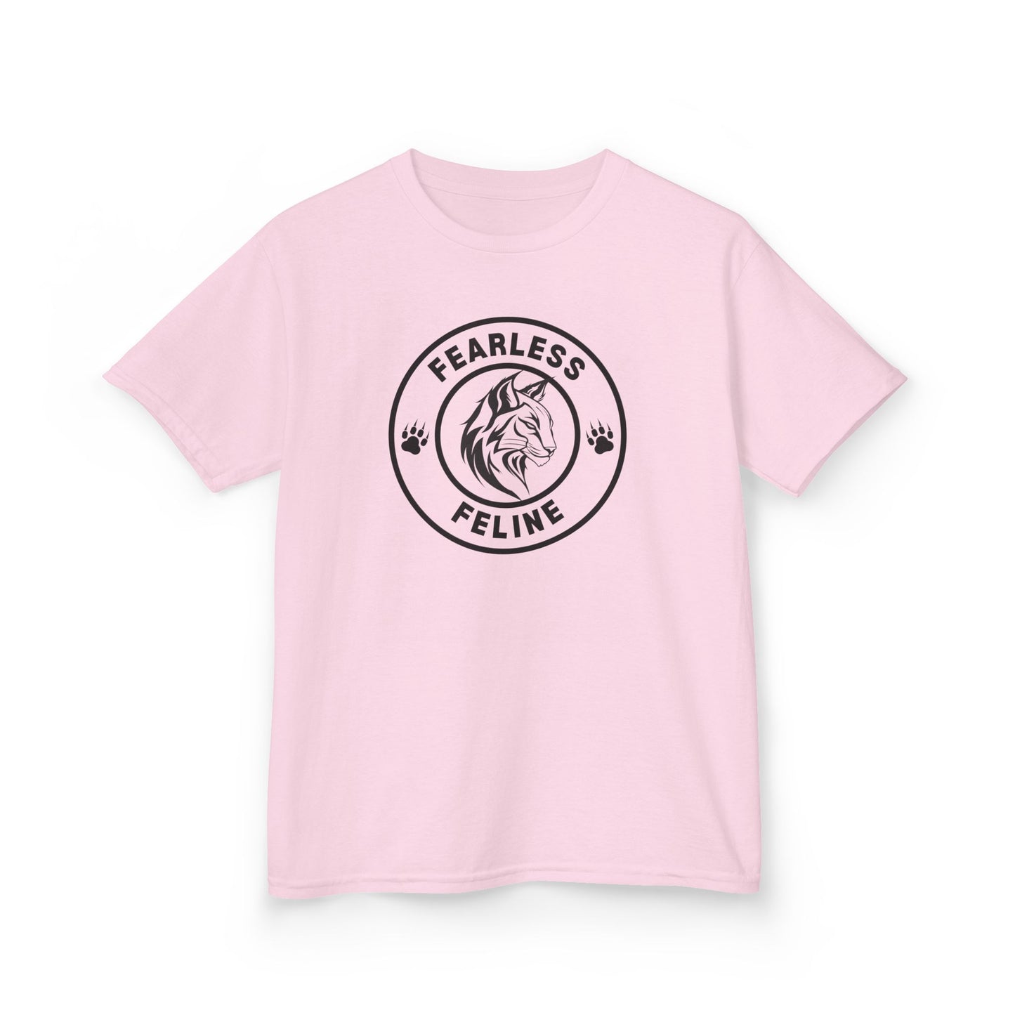 Fearless Feline Kids Tee - Fun Cotton Shirt for Animal Lovers