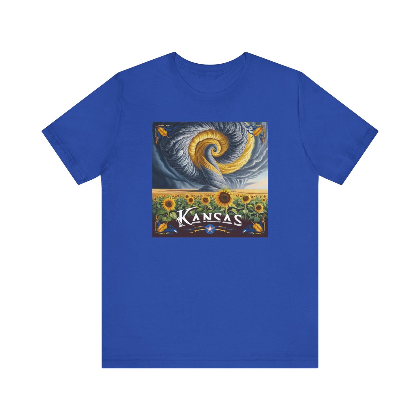Kansas Sunflower Graphic Unisex Short Sleeve T-Shirt