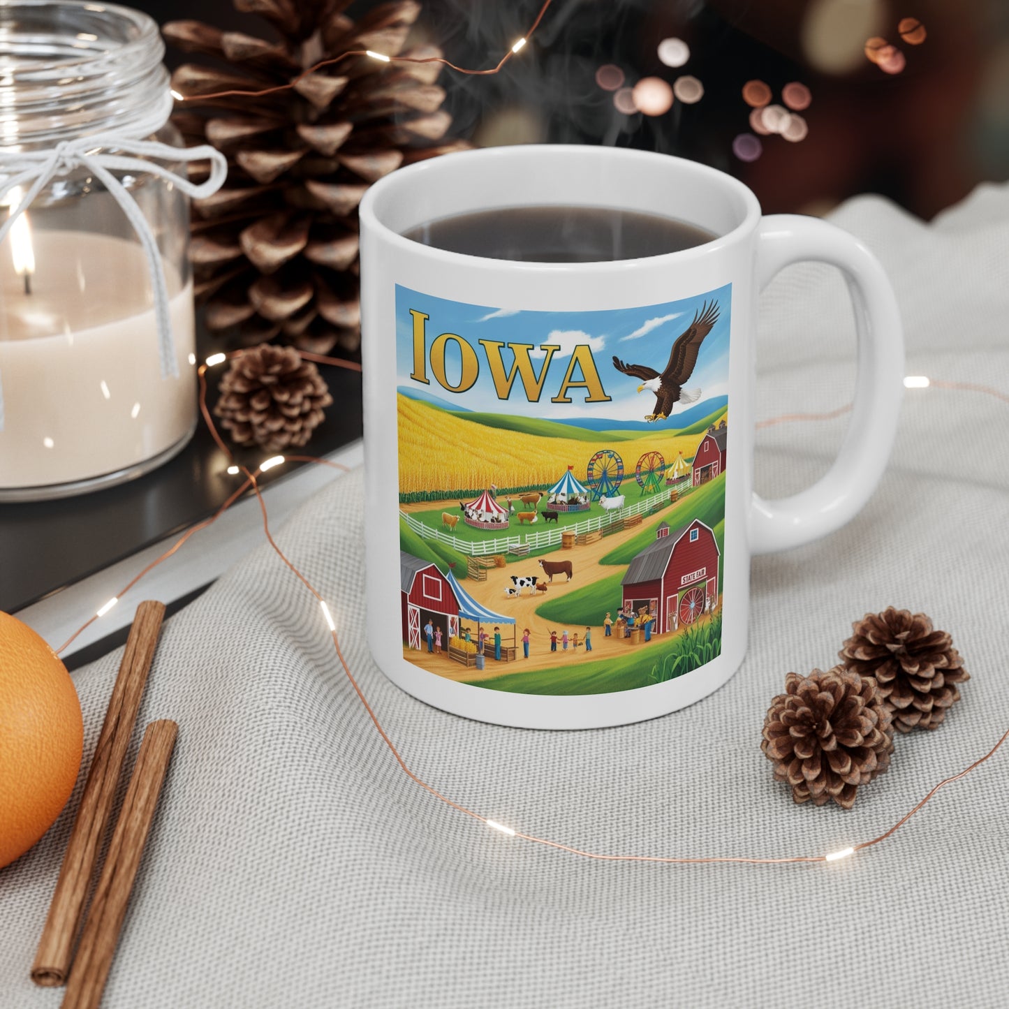 Iowa Scenic 11oz Mug - Perfect Gift for Farm Lovers & Travel Enthusiasts