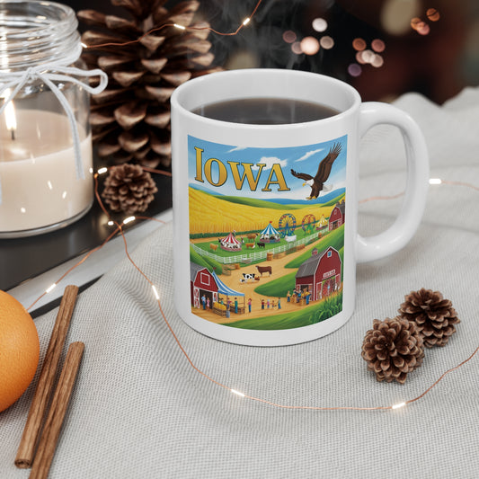Iowa Scenic 11oz Mug - Perfect Gift for Farm Lovers & Travel Enthusiasts