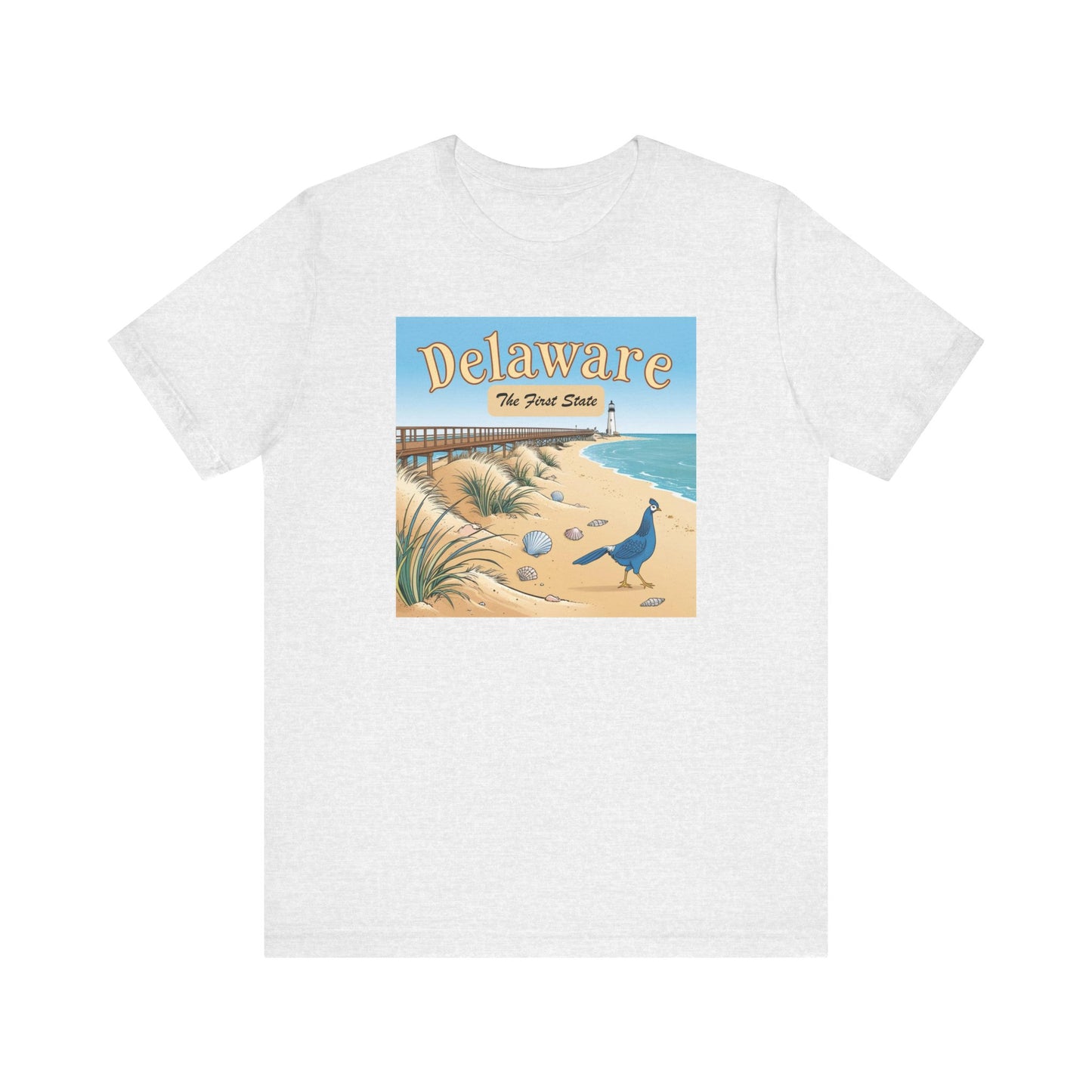 Delaware Pride Unisex Jersey Short Sleeve Tee - Beach Vibe Graphic