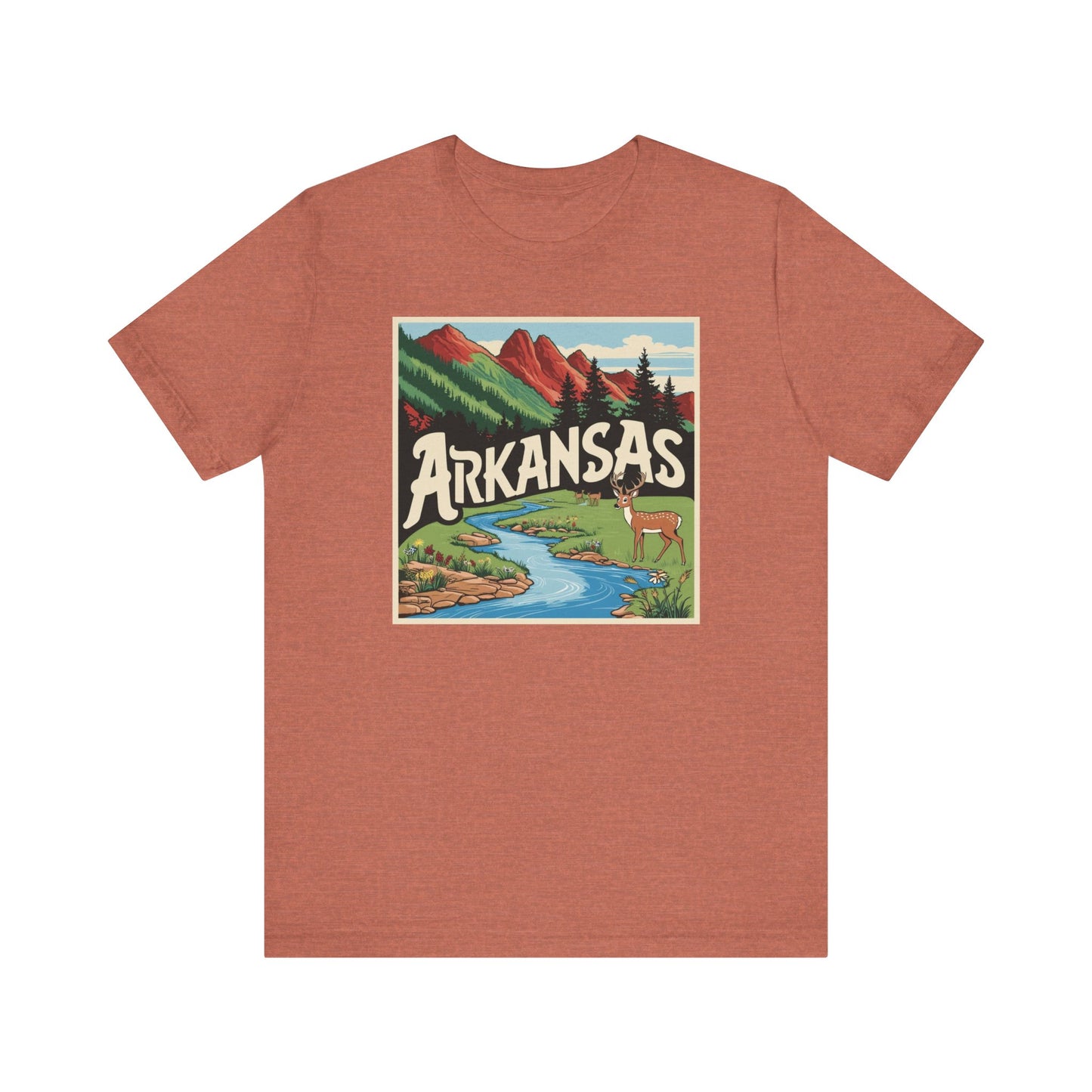 Arkansas Nature Graphic Tee - Unisex Short Sleeve Shirt