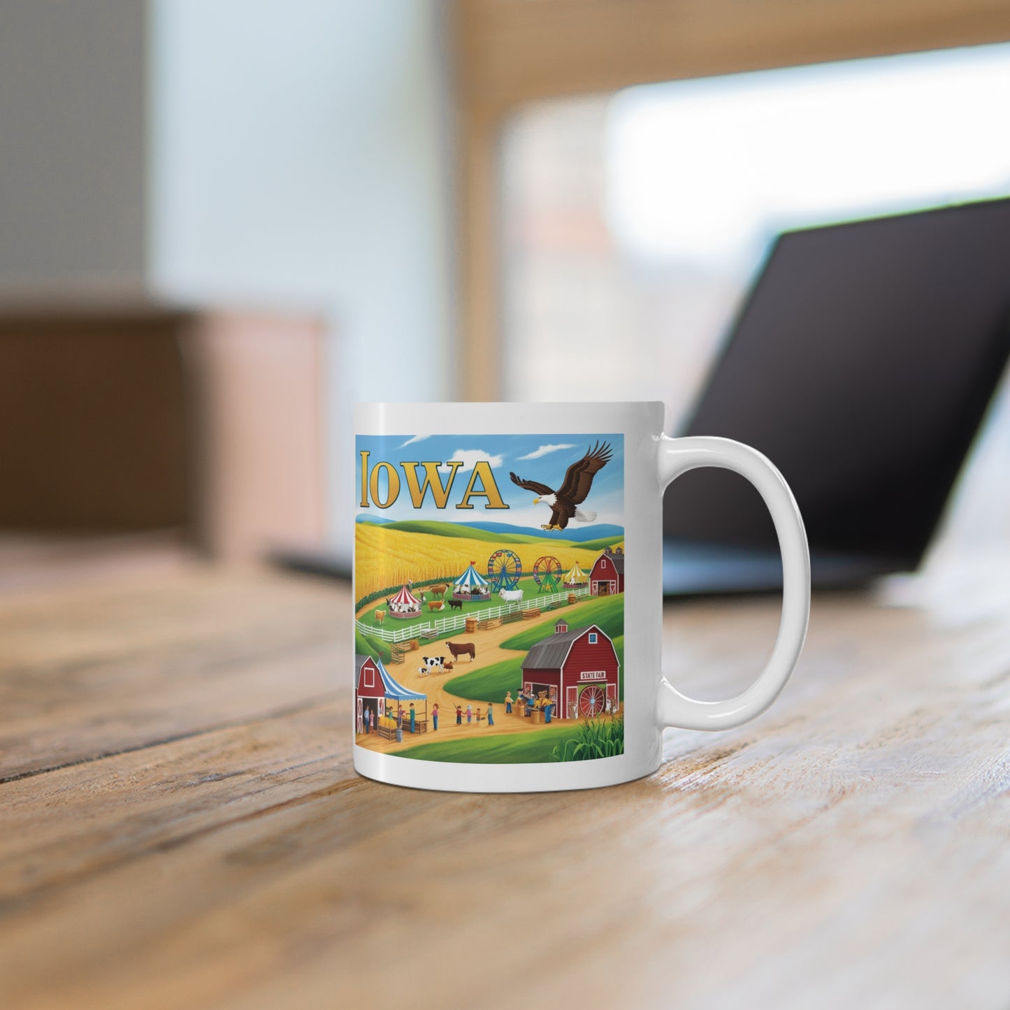 Iowa Scenic 11oz Mug - Perfect Gift for Farm Lovers & Travel Enthusiasts