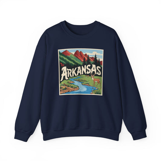 Vintage Arkansas Nature Crewneck Sweatshirt