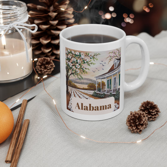 Alabama Mug - 11oz Coffee Cup with Scenic Southern Charm