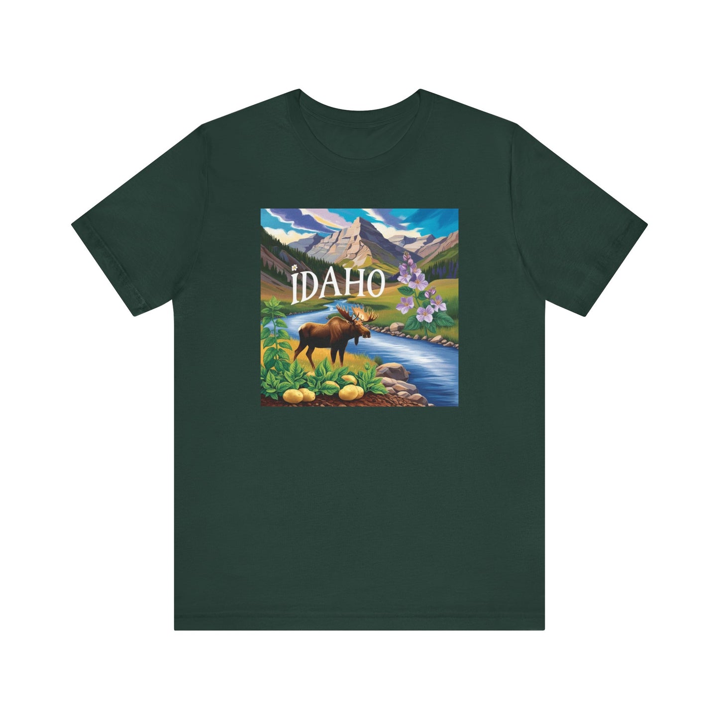 Idaho Nature Graphic Unisex Jersey Short Sleeve T-Shirt
