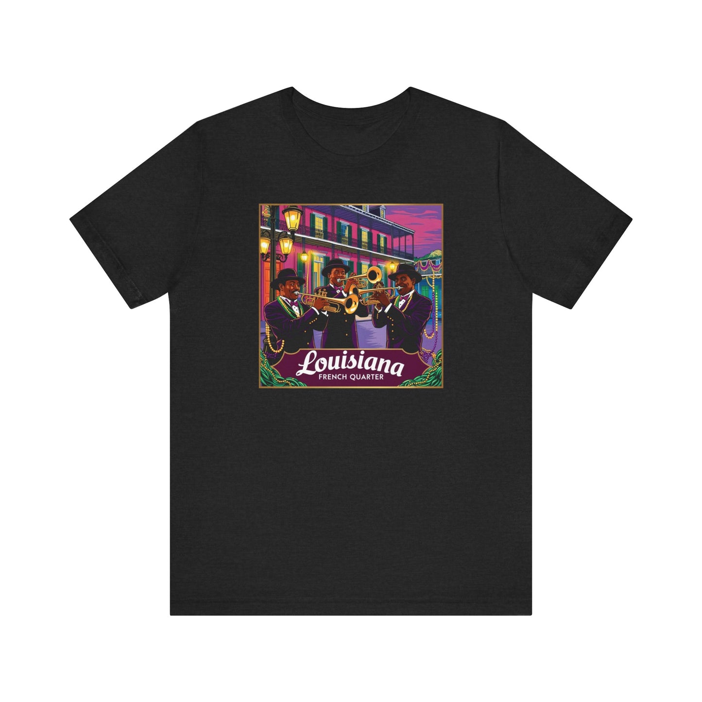 Louisiana French Quarter Graphic Tee for Music Lovers