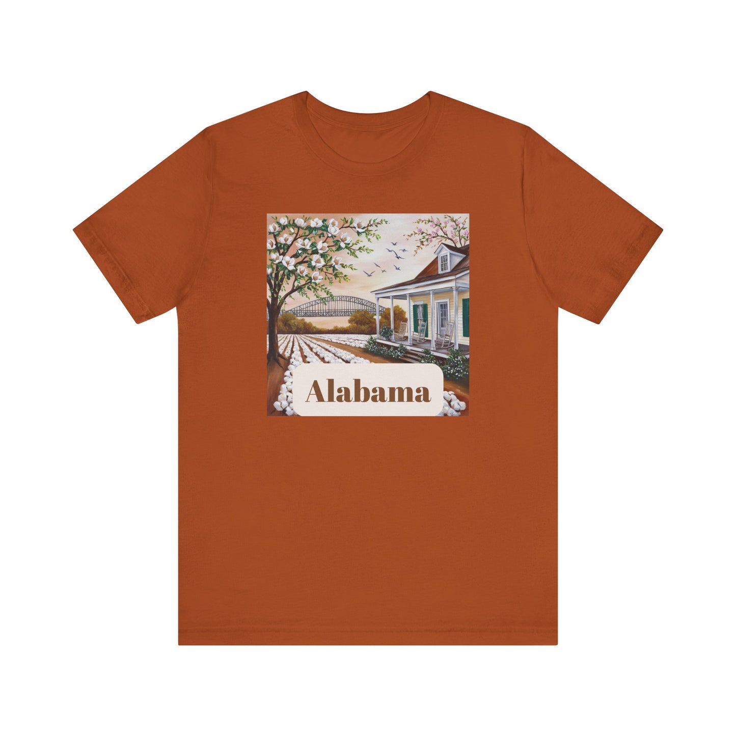 Alabama Floral Graphic Unisex Tee - Perfect for Souvenir Lovers