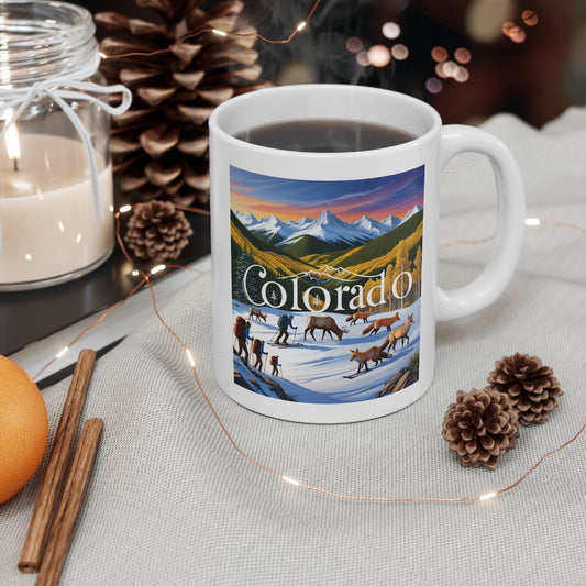 Colorado Adventure Mug - 11oz Nature-Themed Coffee Cup for Outdoor Enthusiasts