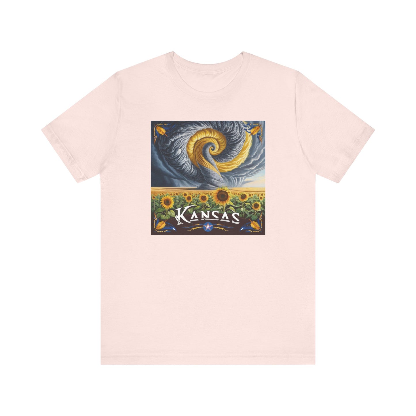 Kansas Sunflower Graphic Unisex Short Sleeve T-Shirt