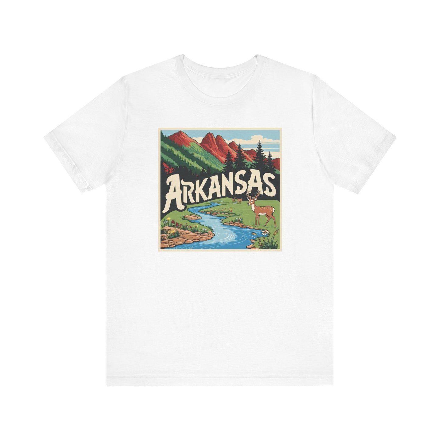 Arkansas Nature Graphic Tee - Unisex Short Sleeve Shirt