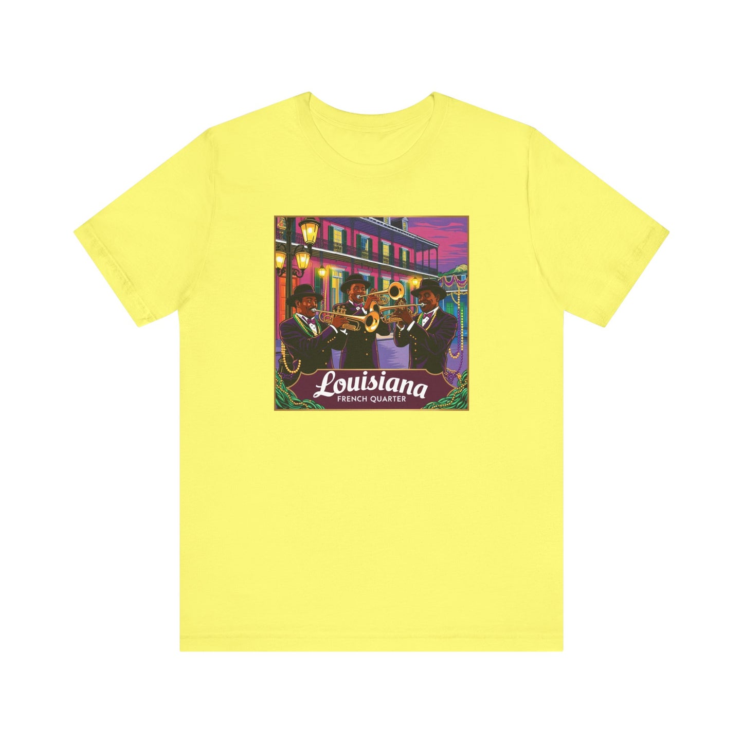 Louisiana French Quarter Graphic Tee for Music Lovers