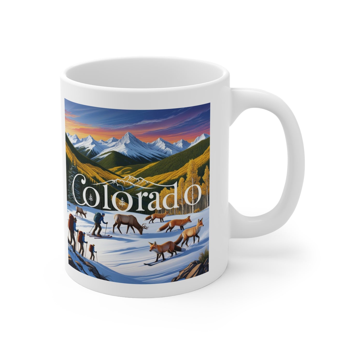 Colorado Adventure Mug - 11oz Nature-Themed Coffee Cup for Outdoor Enthusiasts