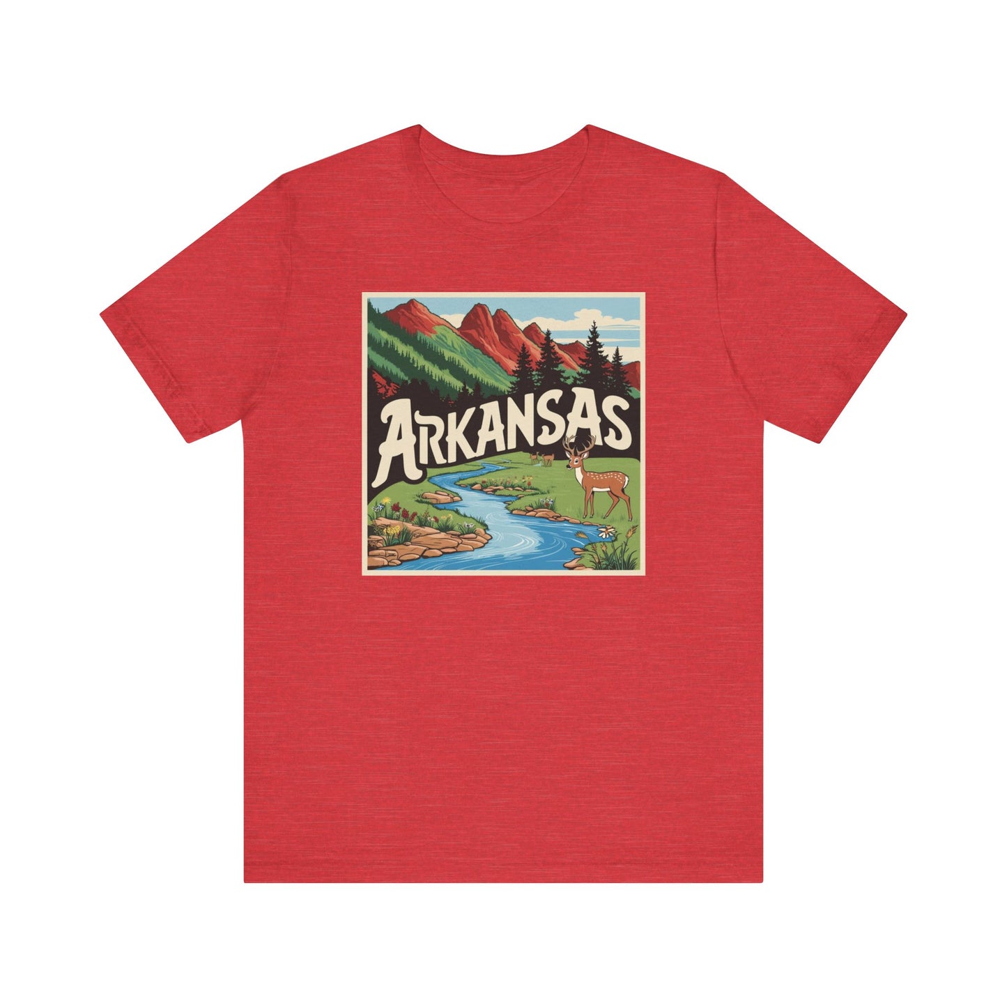 Arkansas Nature Graphic Tee - Unisex Short Sleeve Shirt