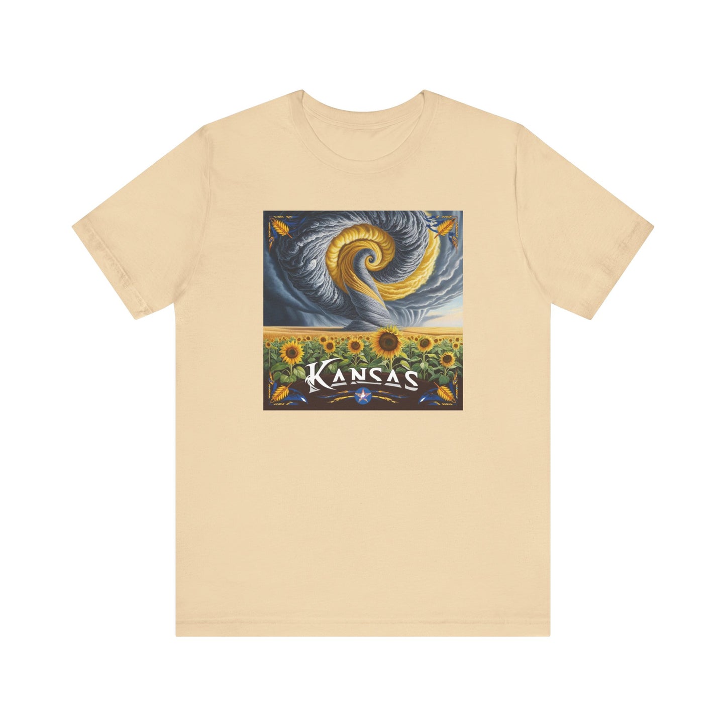 Kansas Sunflower Graphic Unisex Short Sleeve T-Shirt