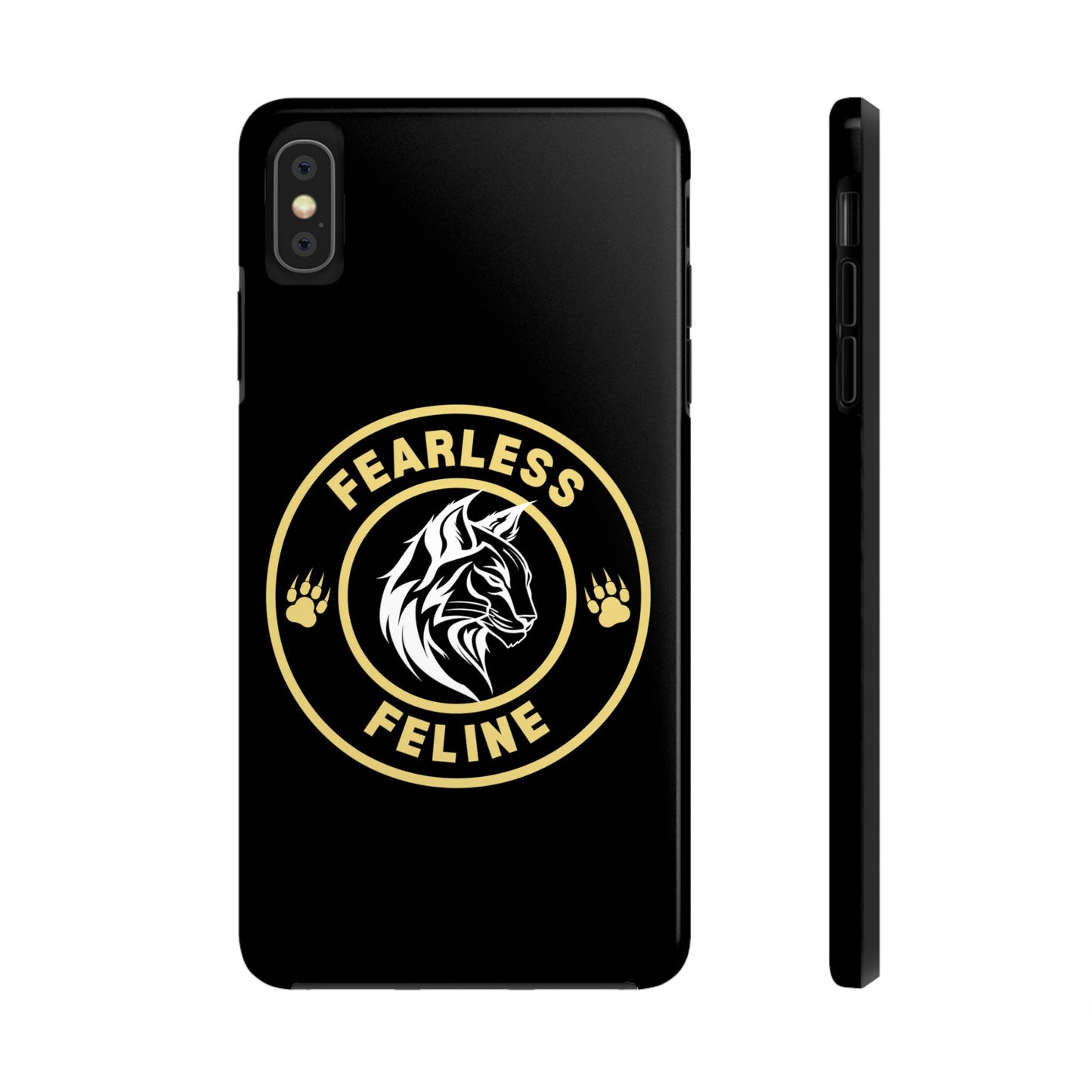 Fearless Feline Tough Phone Case - Stylish and Durable Protection