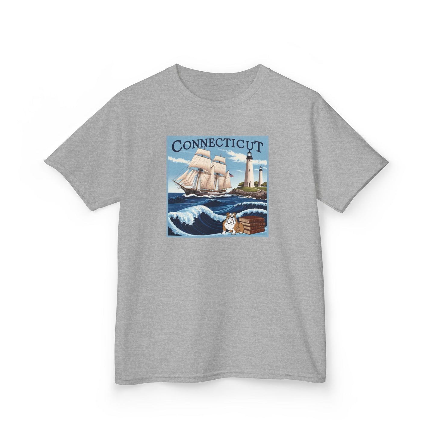 Connecticut Kids Heavy Cotton™ Tee - Nautical Adventure Design